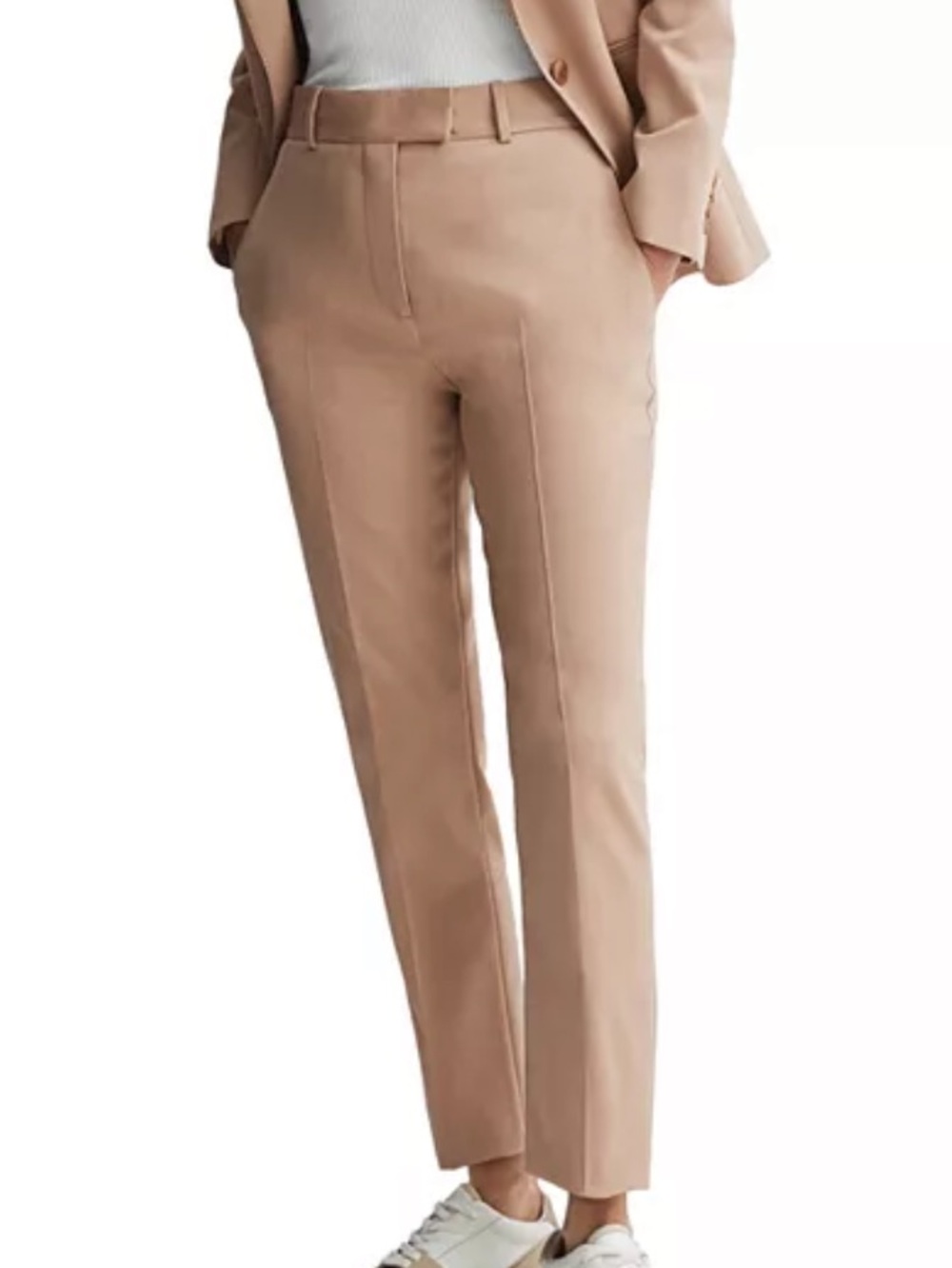 🍃💕NWT REISS Marlie Slim Leg Trouser Camel UK8/US4